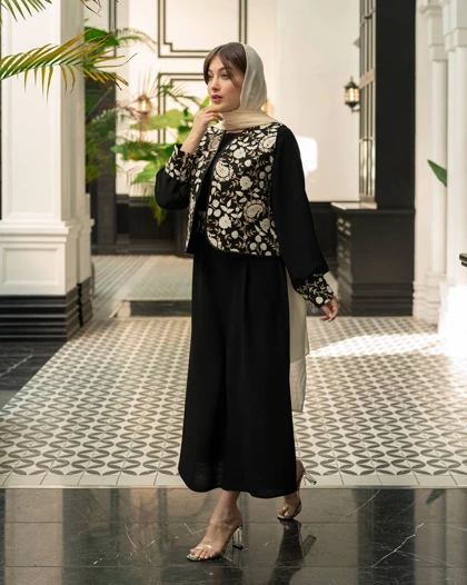 سه تیکه مزونی مجلسی (وست پیراهن کمربند)