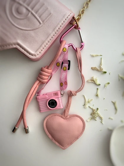 چارم بگ های فانتزی صورتی (رنگی)