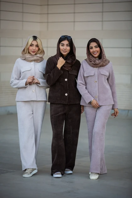 پالتو لمزور بیسکوییتی دکمه نما