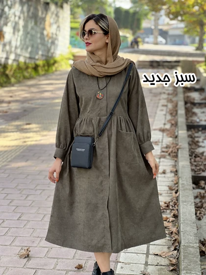 پیراهن مانتویی دوجیب