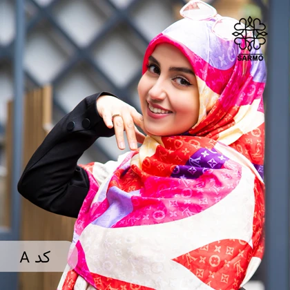 روسری ابریشم مودال چند رنگ الوی