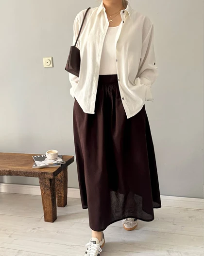 دامن Lilian (قهوه ای)