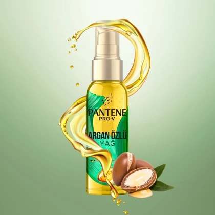 روغن مو تغذیه‌کننده و درخشان‌کننده پنتن Argan Ozlu مناسب برای همه موها حجم 100 میلی‌لیتر