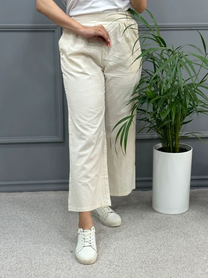 شلوار لینن بگ