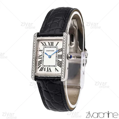 ساعت کارتیه زنانه مدل Tank دور نگین 105959