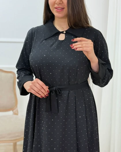پیراهن مانتویی زنانه نگین کد محصول 1632