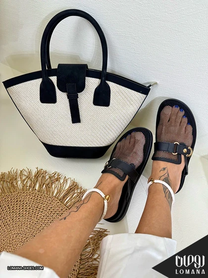 ست کیف تیام و اسلیپر تک سگک توری لومانا