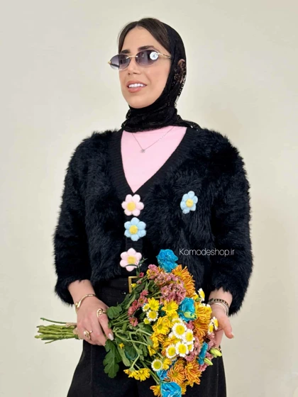 ژاکت پینترسی موهر ترک شکوفه