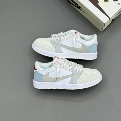 کفش نایک ایر جردن وان لو تراویس اسکات پاریس Nike Air Jordan 1 Low Travis Scott Paris