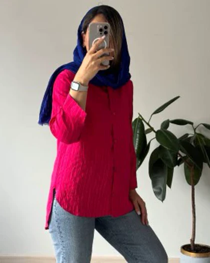 شومیز مانتویی پلوتی حنانه