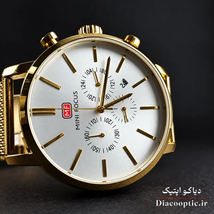 ساعت مچی مردانه اورجینال موتور ژاپن برند مینی فوکوس سه موتور مدل Mf0023G.05 بند حصیری