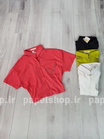 شومیز کراپ زنجیردار پشت کش