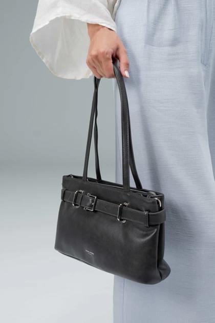 کیف دستی زنانه چرم مصنوعی دسته دار دیوید جونز DAVIDJONES