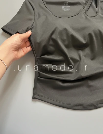 تیشرت ورزشی زنانه یقه اشکی