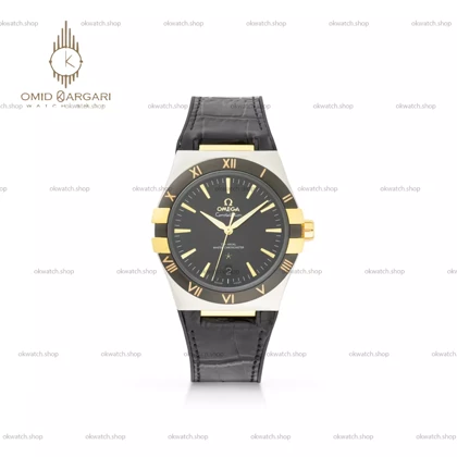 ساعت مچی امگا کانستلیشن قاب سیلور صفحه مشکی Omega Constellation