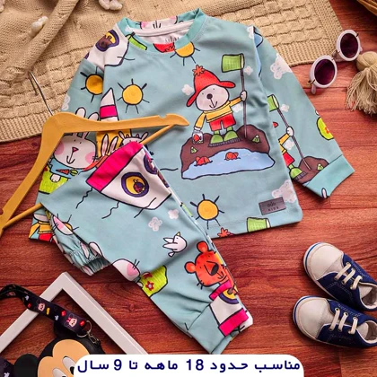 بلوز و شلوار راحتی بچگانه طرح حیوانات