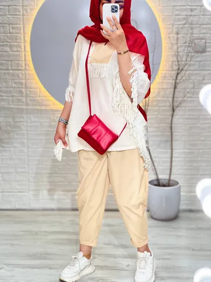 ست پانچ و شلوار مام