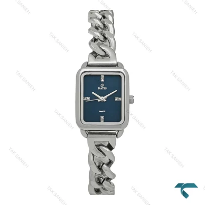 ساعت مچی داتیس زنانه مستطیلی صفحه سرمه ای بند کارتیه ای Datis-7226-L