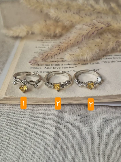 انگشتر جواهری فری سایز کالکشن نباتی