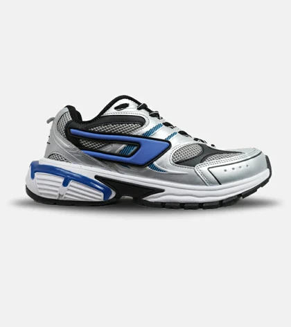 کفش کتانی بزرگ پا نقره ای طوسی آبی DIESEL S-SERENDIPITY SPORT مدل 6905