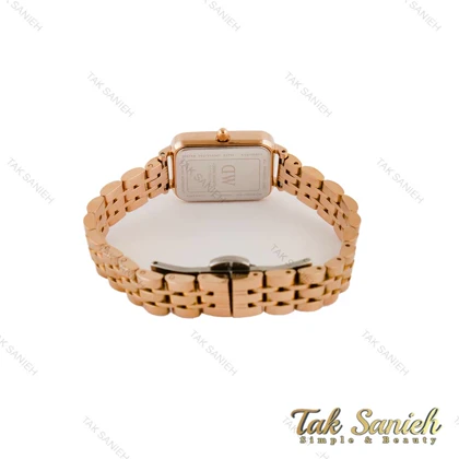 ساعت دنیل ولینگتون زنانه مستطیلی رزگلد صفحه سفید DW-5224-L
