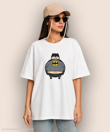تیشرت لش مردانه و زنانه طرح بتمن کد 882