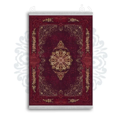 *جدید* فرشینه از جنس پارچه شانل مخمل ترک طرح فانتزی برند دفه کد 933