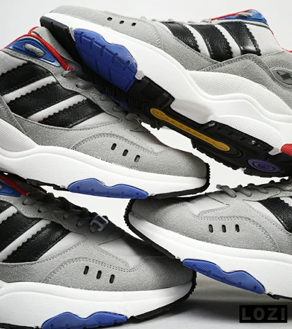 کفش کتانی مردانه طوسی مشکی ADIDAS torsion