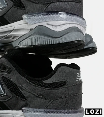 کفش کتانی مردانه و زنانه مشکی طوسی NEW BALANCE 9060