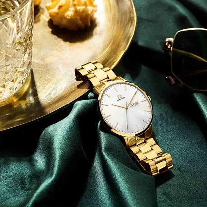 ساعت مچی عقربه ای مردانه دنیش دیزاین (Danish design) مدل IQ91Q1267 Akilia Day/Date Gold Link