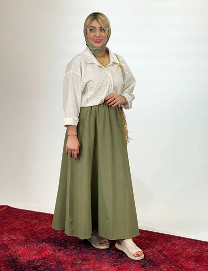 دامن جیب‌دار ناز کد : 701013