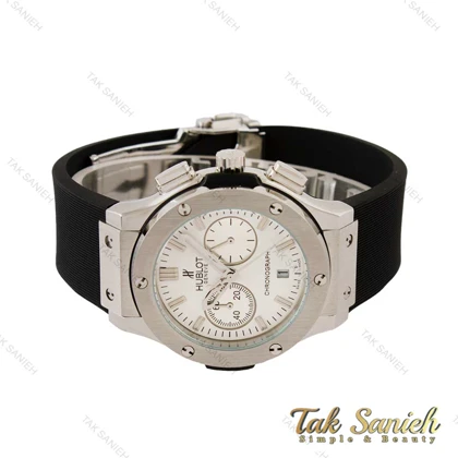 ساعت هابلوت زنانه سه موتوره سیلور صفحه سفید Hublot-4435-L