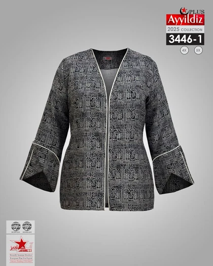 کت مجلسی زنانه سایز بزرگ کد 3446
