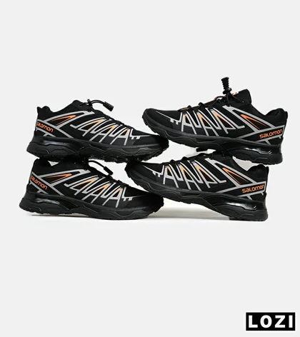 کفش کتانی بزرگ پا مشکی نارنجی Salomon X ULTRA