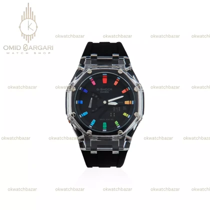 ساعت مچی کاسیو جی شاک اندکس هفت رنگ Casio G-SHOCK GA-2100