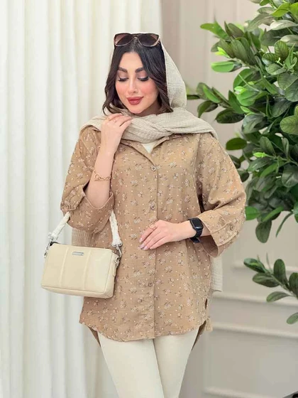 شومیز آستین پاگن شبنم