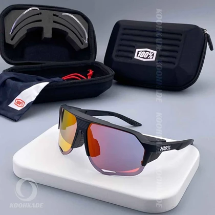عینک 100% NOVRIK BLACK RED