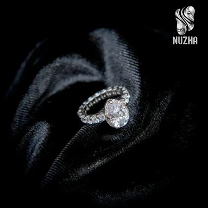 انگشترجواهری نقره زنانه