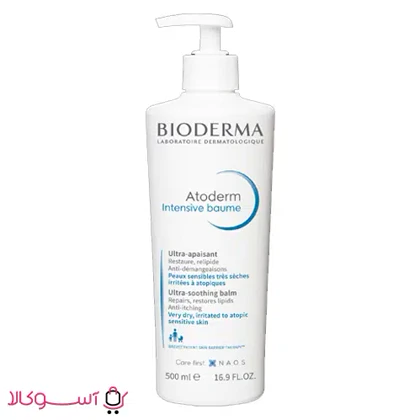 بالم مرطوب کننده قوی بایودرما مدل atoderm حجم 500 میل