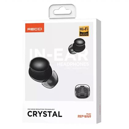 هندزفری بلوتوث 5.3 طرح شفاف رسی REP-W69