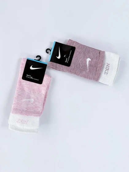جوراب ساق‌دار زنانه نخ پنبه دو کش نایکی Nike