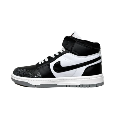کتانی اسپرت مردانه مدل نایک ایرجردن1 ساق‌دار Nike Air jordan1 رنگ سفید مشکی کد 51421