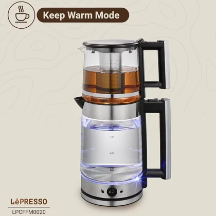 چای ساز برقی لپرسو Lepresso اصل مدل LPCFFM0020 طراحی شفاف