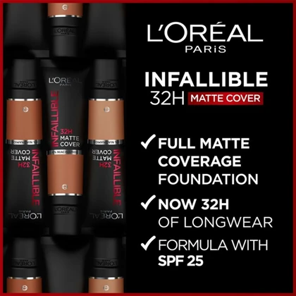 کرم پودر لورآل مدل Matte Cover شماره 175 حجم 50ml