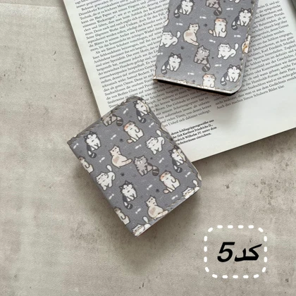 جاکارتی جیبی دخترانه و یونیسکس چرم مصنوعی فانتزی 6 جای کارت ابعاد 107