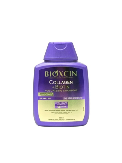 شامپو Bioxcin Collagen & Biotin Volumizing ضد ریزش و حجم‌دهنده 30003