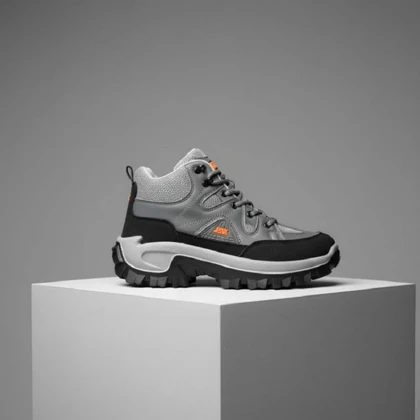 کفش ساق‌دار مردانه طوسی مدل JAX