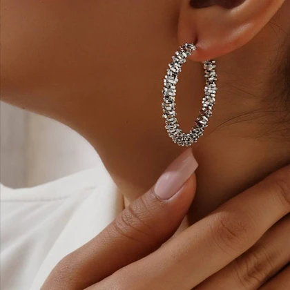 گوشواره حلقه خاویاری ysx کد 012015