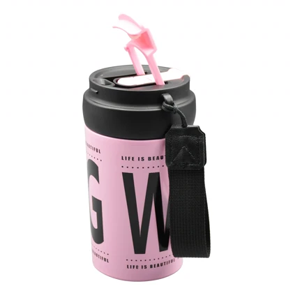 تراول ماگ دو حالته استی ترو مدل Never Give Up ظرفیت 0.4 لیتر