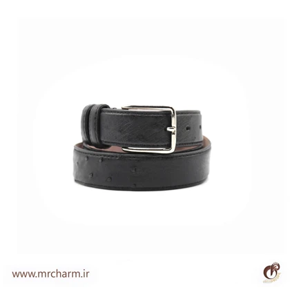 کمربند چرم شترمرغ mrc1211-02